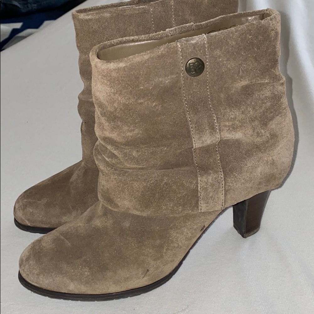 BCBG suede slouch boots